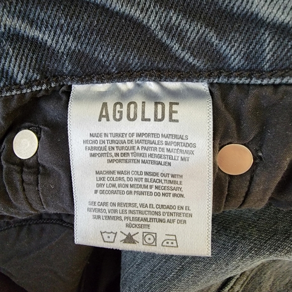 AGOLDE Toni Ankle Fray Hem Jeans - Picture 9 of 10
